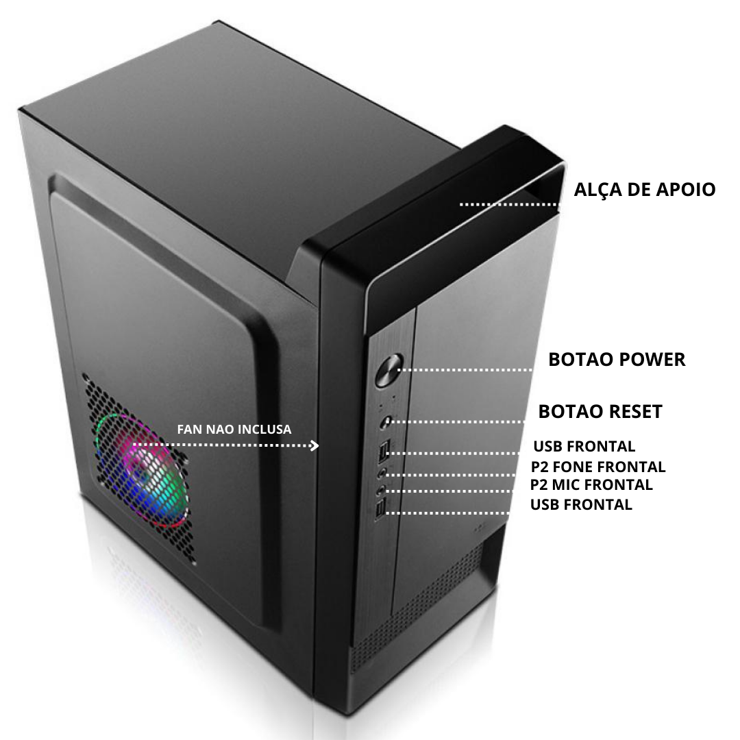 Gabinete Core i5 8gb SSD240GB