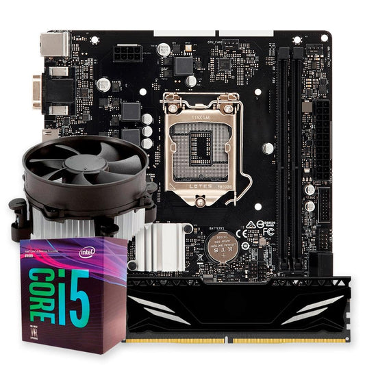 KIT -  Placa mãe H110 1151, processador I5 8400, memória 8gb , cooler