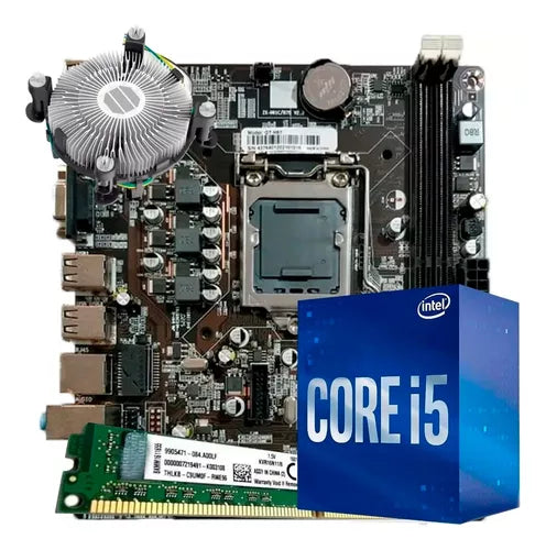KIT -  Placa mãe H110 1151, processador I5 6400, memória 8gb , cooler