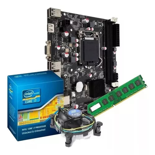 KIT -  Placa mãe 1155, processador I7 2600, memória 8gb , cooler